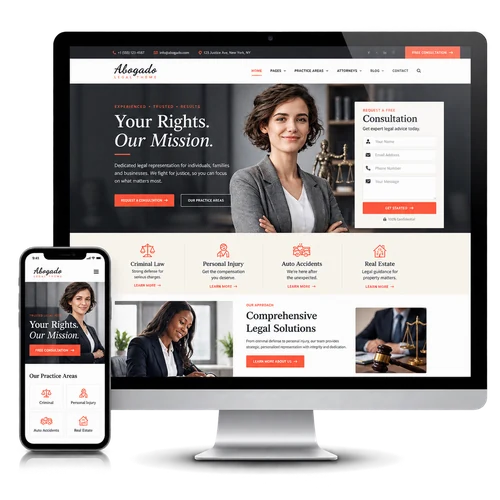 Abogado – Lawyer, Advocate & Legal WordPress Theme