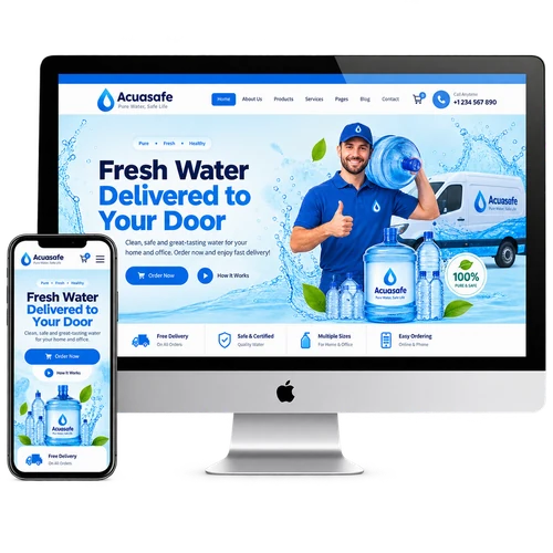 Acuasafe – Drinking Water Delivery WordPress Theme